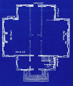 Carpenter Hall: Floor plan of 1774